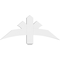 Ekena Millwork Davenport Architectural Grade PVC Gable Bracket, 36"W x 15"H x 2"D x 4"F, 10/12 Pitch GBP036X15X0204DAV00 - alternate 3
